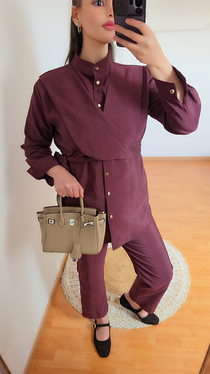 Ensemble bordeaux