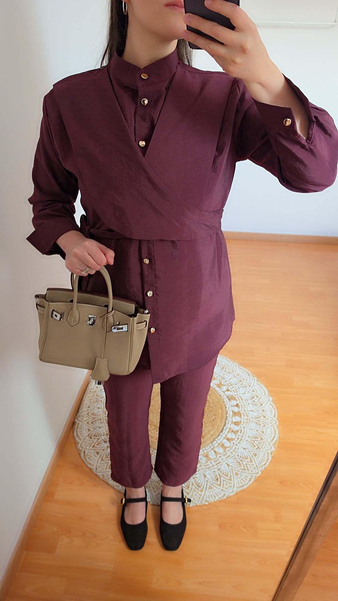 Ensemble bordeaux