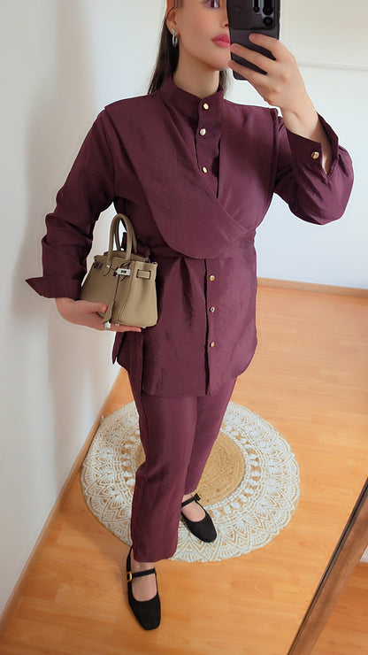 Ensemble bordeaux